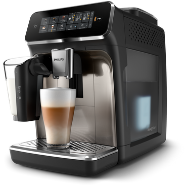 Philips 3300 Series Espresso Machine LatteGo 6 Beverages SilentBrew Chrome